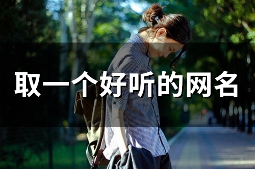 取一个好听的网名(146个)(取一个好听的网名女生四字)