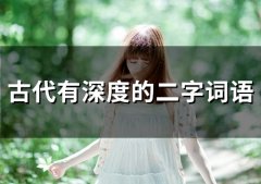 古代有深度的二字词语(66句)