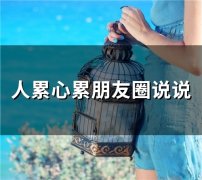 人累心累朋友圈说说(精选65句)