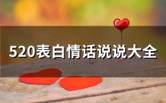 520表白情话说说大全(精选72句)