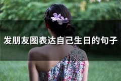 发朋友圈表达自己生日的句子(精选50句)