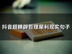 抖音超精辟哲理犀利现实句子(66句)