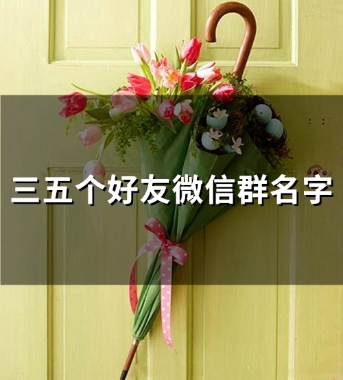 三五个好友微信群名字(52个) 三五个好友微信群名字沙雕