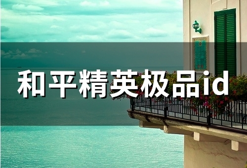和平精英极品id(81个)(和平精英极品id是什么意思)（和平精英级极品id是什么名字）