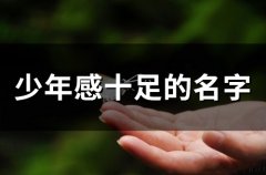少年感十足的名字(精选88个)