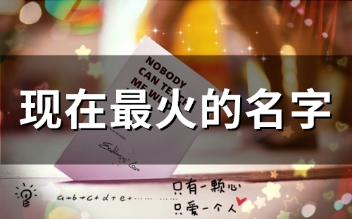 现在最火的名字(精选201个)(当下最火的名字)
