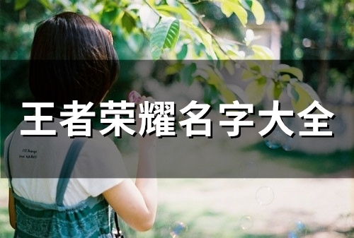 王者荣耀名字大全(433个)(王者荣耀名字大全骚气)