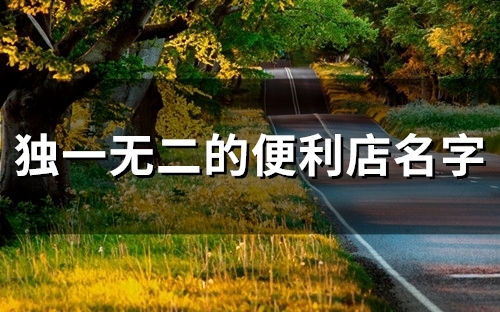 独一无二的便利店名字(89个)(独一无二的便利店名字2022)