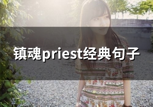镇魂priest经典句子(精选65句) 镇魂priest经典句子(精选65句)
