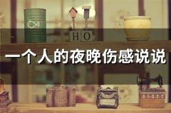 一个人的夜晚伤感说说(精选66句)