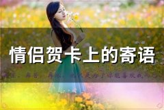 情侣贺卡上的寄语(66句)
