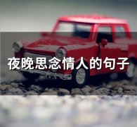 夜晚思念情人的句子(74句)