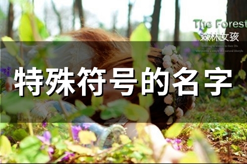 特殊符号的名字(精选95个) 特殊符号的名字(精选95个)