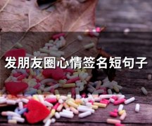 发朋友圈心情签名短句子(精选75个)