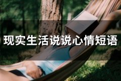 现实生活说说心情短语(精选65句)