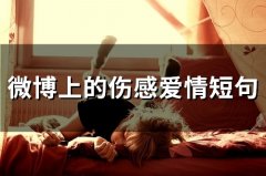 微博上的伤感爱情短句(精选76句)