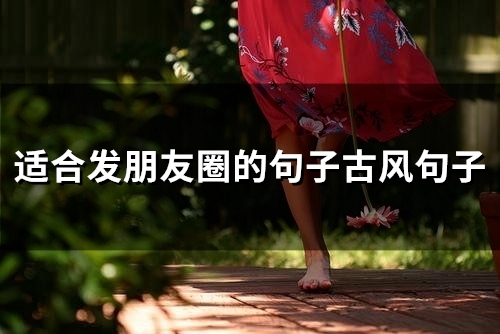 适合发朋友圈的句子古风句子(65句)