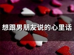想跟男朋友说的心里话(精选72句)