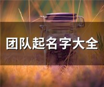 团队起名字大全(精选70个)