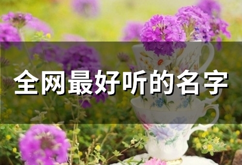 全网最好听的名字(960个) 全网最好听的名字男生