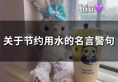 关于节约用水的名言警句(63个)(关于节约用水的古诗)