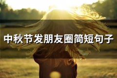 中秋节发朋友圈简短句子(91句)