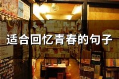 适合回忆青春的句子(108句)