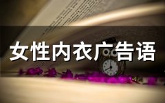 女性内衣广告语(精选77句)