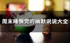 周末睡懒觉的幽默说说大全(精选37句)