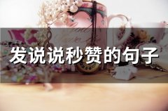 发说说秒赞的句子(60句)