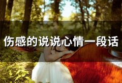 伤感的说说心情一段话 适合心情低落的句子