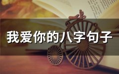 我爱你的八字句子 深情八字短句