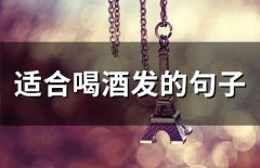 适合喝酒发的句子说说