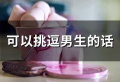 可以挑逗男生的话
