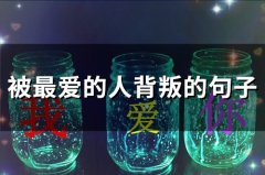 被最爱的人背叛的句子说说