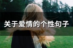 关于爱情的话语短句子