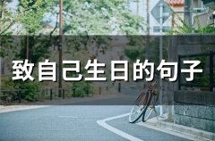 致自己生日的句子经典语录