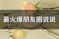 今年很火爆的个性朋友圈说说