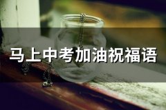 家长给孩子中考的祝福加油的话