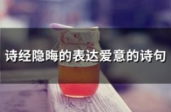 隐秘表达爱意的古诗