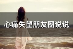心痛失望朋友圈说说