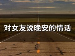 睡前和女友说晚安情话短句