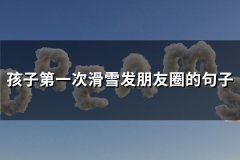 孩子第一次滑雪发朋友圈的句子(实用85句)