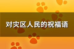 对灾区人民的祝福语(共77句)