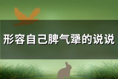 形容自己脾气犟的说说(优选96句)