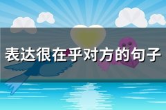 表达很在乎对方的句子(推荐109句)