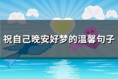 祝自己晚安好梦的温馨句子(精选78句)
