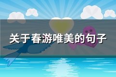 关于春游唯美的句子(必备96句)