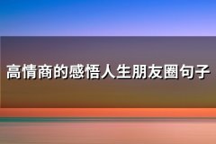 高情商的感悟人生朋友圈句子(精选56句)