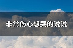 非常伤心想哭的说说(热门103句)